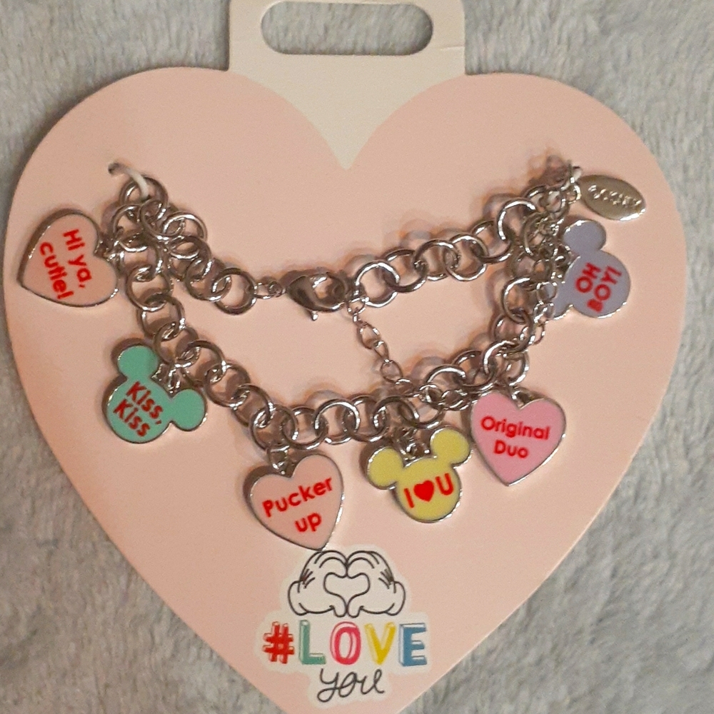 Mickey Ear Heart Bracelet